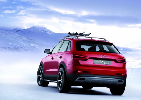 Die Heckpartie des Audi Q3 Vail