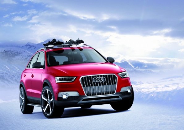 Die Frontansicht des Audi Q3 Vail