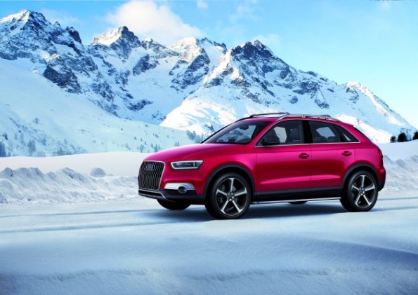 Die Seitenpartie des Audi Q3 Vail