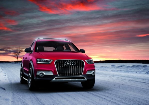 Der Audi Q3 Vail in der Frontperspektive 