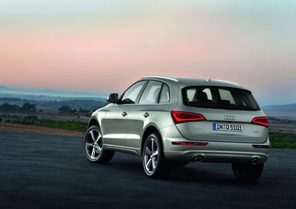 Heck- und Seitenansicht des Audi Q5