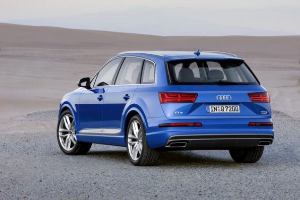 Die Heckpartie des Audi Q7 