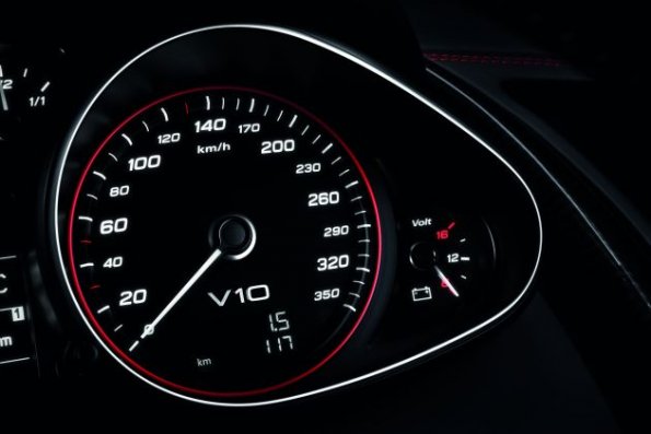 Die Instrumente im Audi R8 Spyder V10