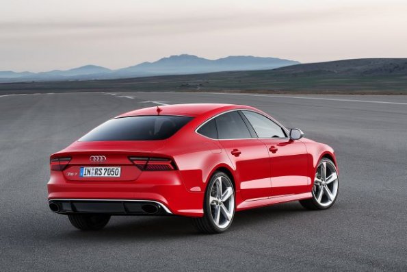 Heck- und Seitenpartie des Audi RS 7 Sportback 