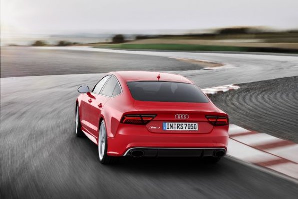 Die Heckpartie des Audi RS 7 Sportback 