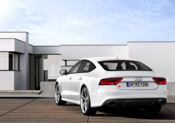 Das Fahrzeugheck des Audi RS 7 Sportback