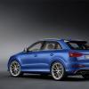 <p>Heck- und Seitenpartie des Audi RS Q3 Farbe: Arablau Kristalleffekt</p>