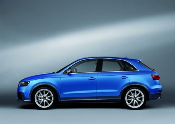 Die Silhouette des Audi RS3 Q3 Concept