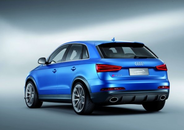 Heck- und Seitenpartie des Audi RS3 Q3 Concept