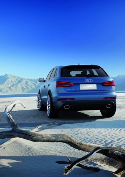 Der Audi RS3 Q3 Concept in der Heckansicht 