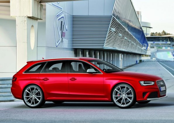 Die Silhouette des Audi RS4 Avant