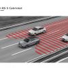 <p>Schematische Darstellung des Audi Side Assits im Audi RS5 Cabrio</p>