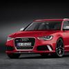 <p>Frontansicht des Audi RS6 Avant Farbe: Misanorot</p>