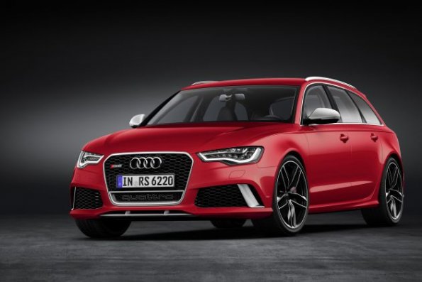 Frontansicht des Audi RS6 Avant Farbe: Misanorot