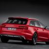 <p>Die Heckpartie des Audi RS6 Avant Farbe: Misanorot</p>