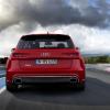 <p>Das Heck des Audi RS6 Avant Farbe: Misanorot</p>