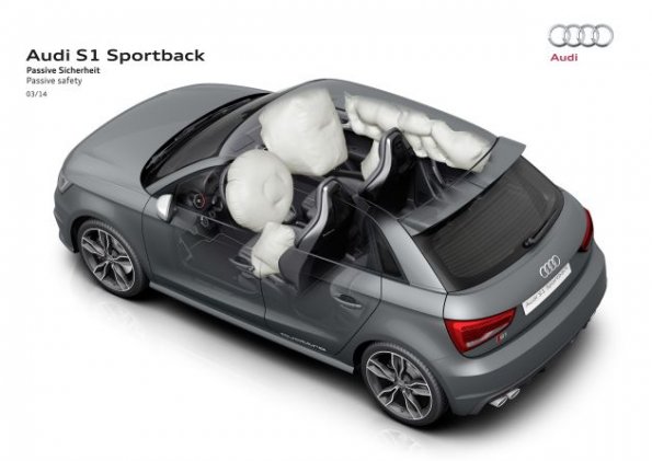 Die passive Sicherheit im Audi S1 Sportback