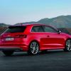 <p>Die Heckpartie am Audi S3 Farbe: Misanorot</p>