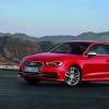 <p>Die Frontpartie am Audi S3 Farbe: Misanorot</p>