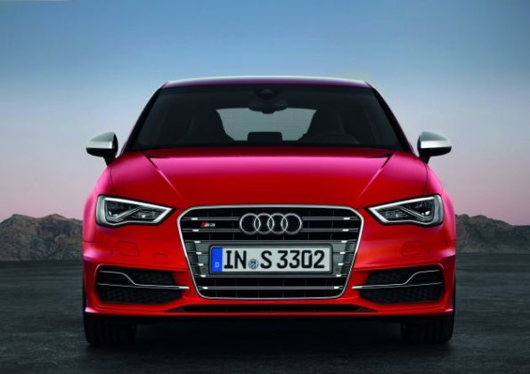 Das Gesicht des Audi S3 Farbe: Misanorot