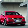 <p>Die Fahrzeugfront des Audi S3 Farbe: Misanorot</p>