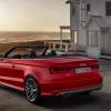 <p>Die Heckpartie des Audi S3 Cabriolet in einer Standaufnahme Farbe: Misanorot</p>