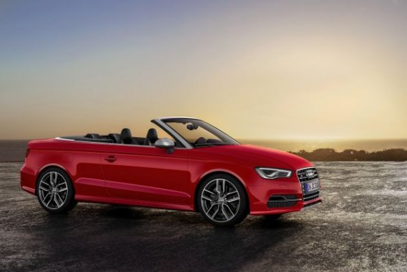 Die Seitenpartie des Audi S3 Cabriolet