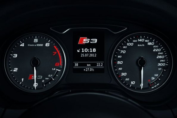 Die Instrumente im Audi S3