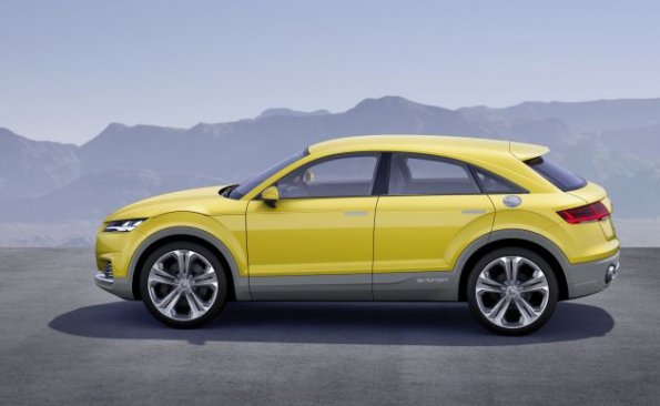 Die Silhouette des Audi TT Offroad Concept