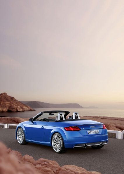 Heckansicht des Audi TT Roadster