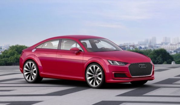 Front- und Seitenpartie des Audi TT Sportback Concept 