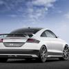 <p>Standaufnahme mit der Heckpartie des Audi TT Ultra Quattro Concept  Farbe: Kristall-Weiss</p>