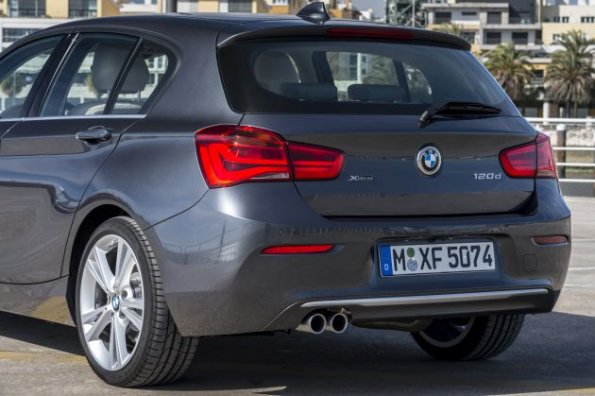 Die Heckpartie des BMW 1er