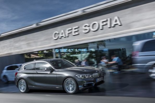 Front- und Seitenpartie am BMW 1er