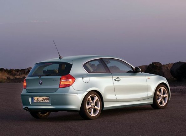 Heck- / Seitenansicht des BMW 1er