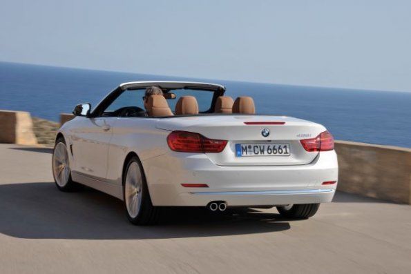 Die Heckpartie am BMW 4er Cabrio