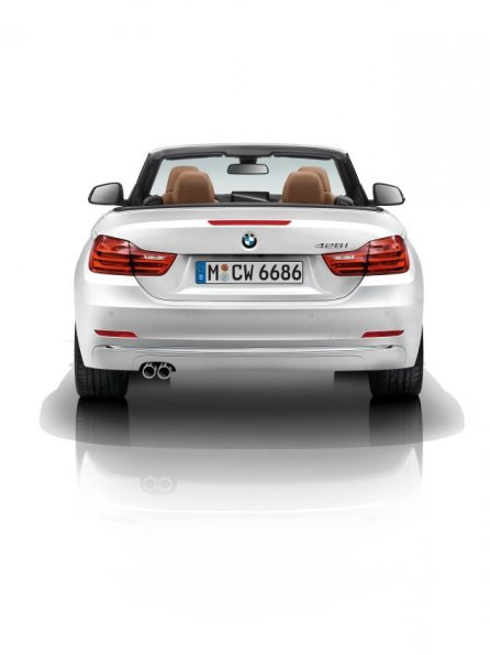 Die Heckpartie des BMW 4er Cabriolet