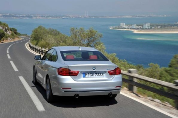 Die Heckpartie des BMW 4er Coupé