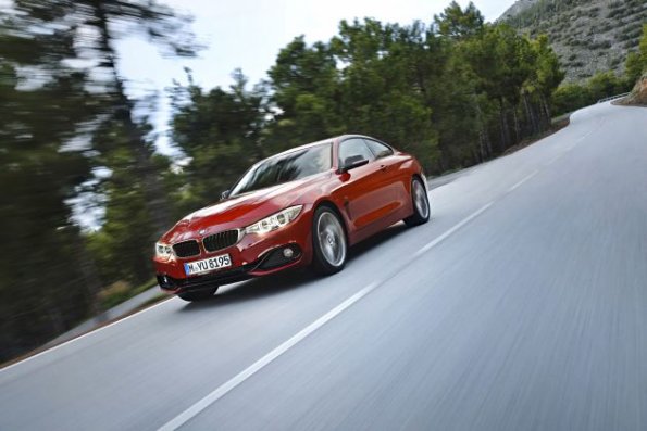 Fahraufnahme mit dem BMW 4er Coupé