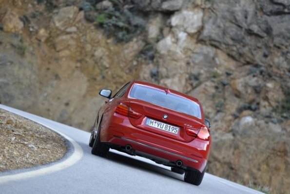 Die Heckpartie BMW 4er Coupé