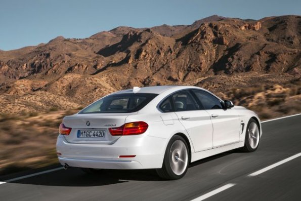 Das Hinterteil des BMW 4er Grand Coupé