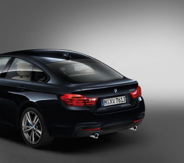 Fahrzeugheck des BMW 4er Grand Coupé