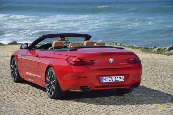 Heckpartie des BMW 6er Cabrio