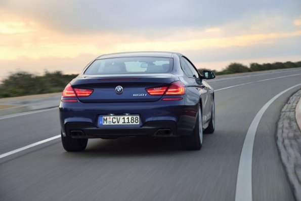 Heckansicht des BMW 6er 