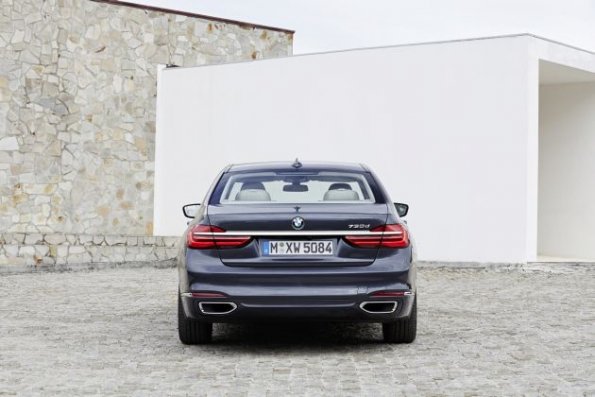 Die Heckpartie des BMW 7er 