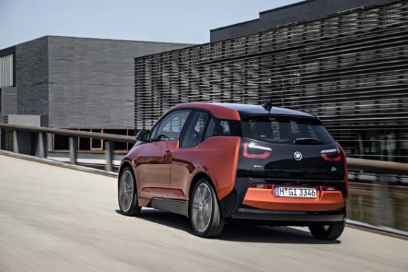 Die Heckpartie des BMW i3