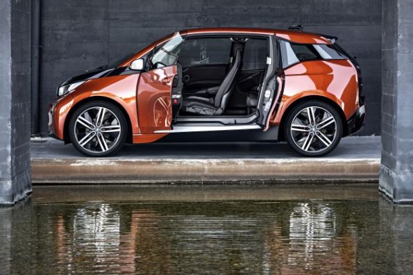 Die Seitenansicht des BMW i3