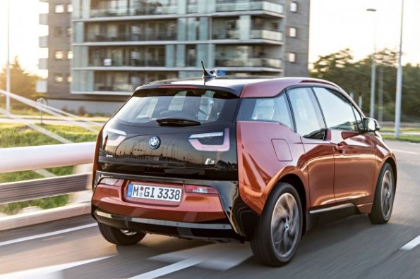 Die Heckpartie des BMW i3