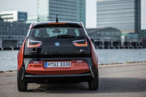 Die Heckansicht des BMW i3