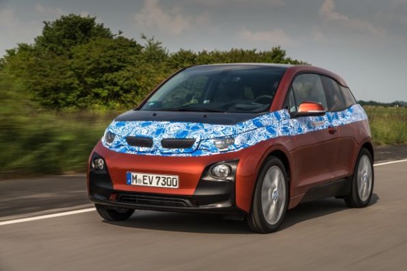 Die Frontansicht des BMW i3 2013